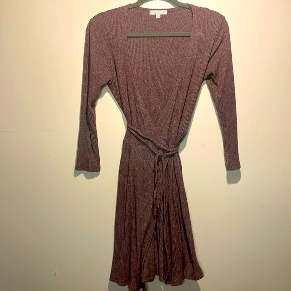 American Eagle Outfitters Dresses & Skirts - American Eagle- Don’t Ask Why Line- Made in Italy Purple True Wrap Dress- O/S